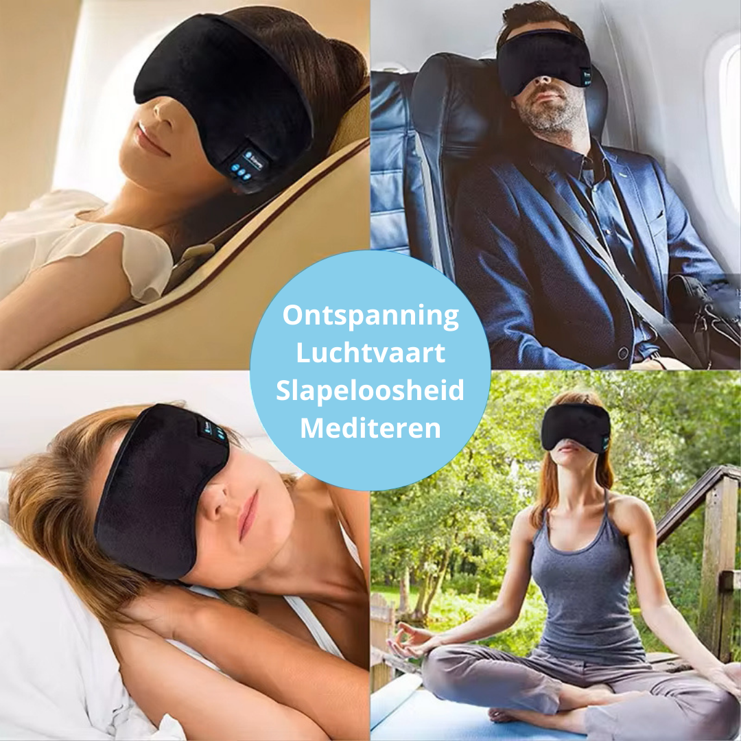 SleepSound Mask  Slaapmasker met Bluetooth Hoofdtelefoon